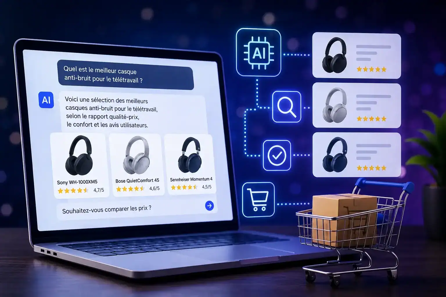 Meilleur casque, sélection AI